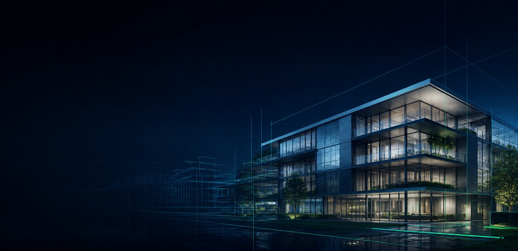 Architecture contemporaine illustrant les services STEEMO IMMO
