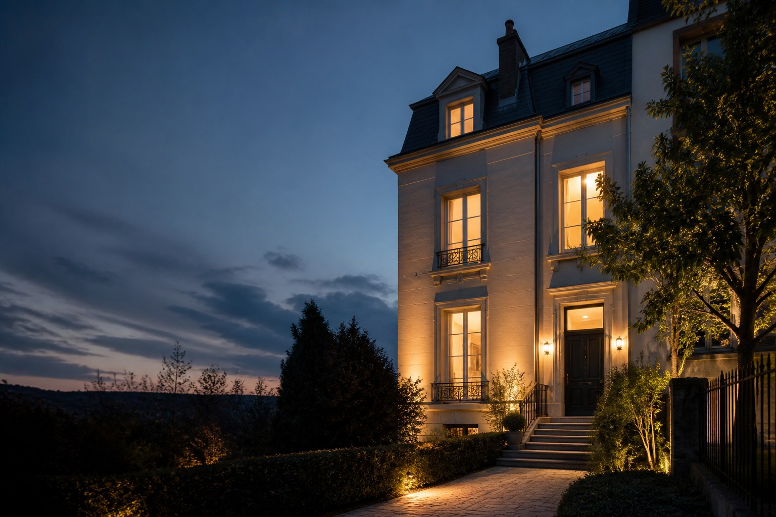 Architecture contemporaine illustrant les services STEEMO IMMO